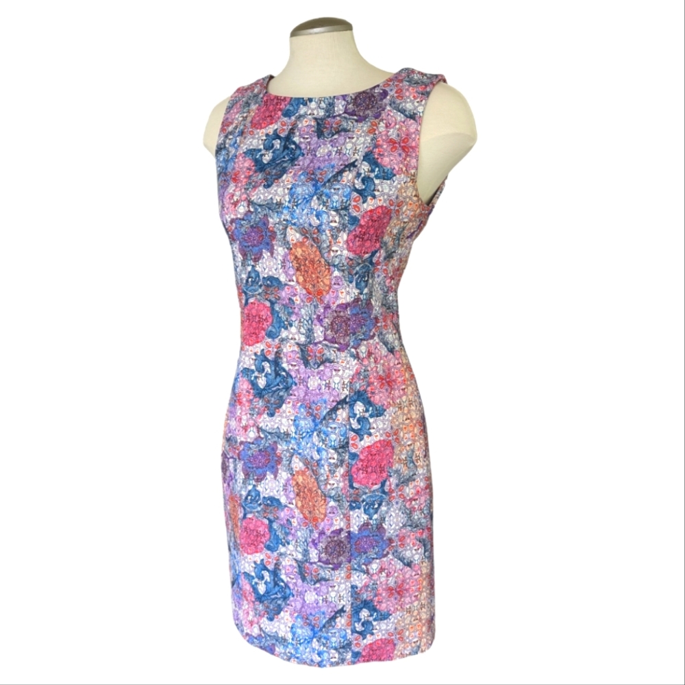 H&M Women's Pastel Dress Size 10 Sleeveless Classic Floral Knee Length Wedding